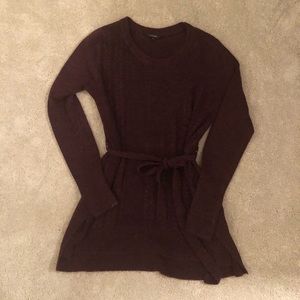 Maroon Vera Wang Tunic Sweater